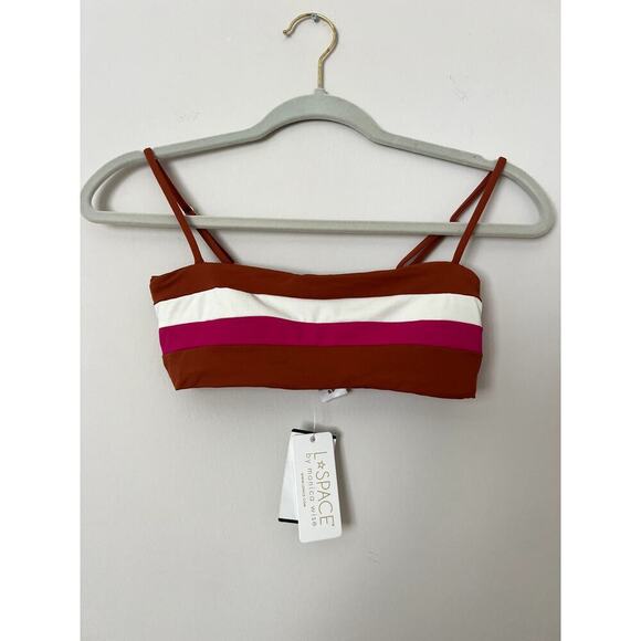 L*Space Anthropologie Striped Bikini Top NWT size small‎ - Picture 2 of 4